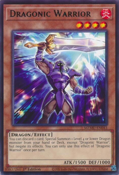 Dragonic Warrior [MZMU-EN043] Rare | Exor Games Dartmouth