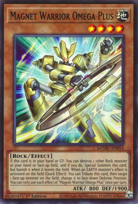 Magnet Warrior Omega Plus [MZMU-EN054] Super Rare | Exor Games Dartmouth
