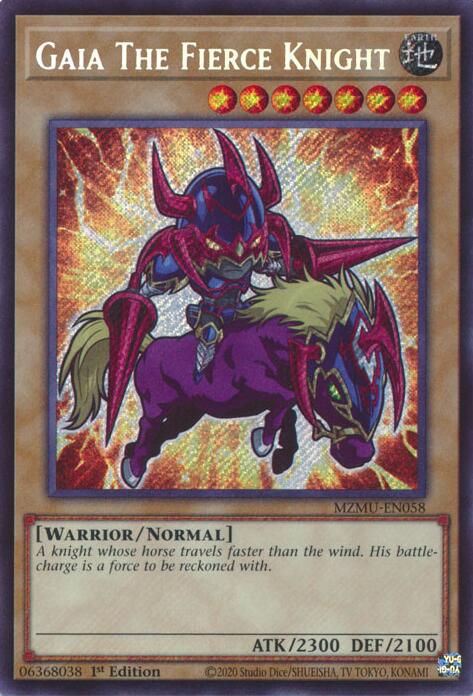 Gaia The Fierce Knight [MZMU-EN058] Secret Rare | Exor Games Dartmouth