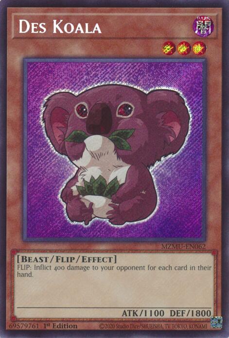 Des Koala [MZMU-EN062] Secret Rare | Exor Games Dartmouth