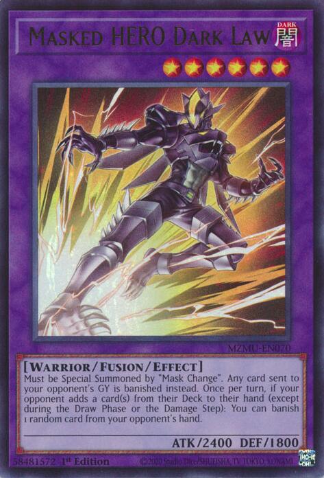 Masked HERO Dark Law [MZMU-EN070] Ultra Rare | Exor Games Dartmouth