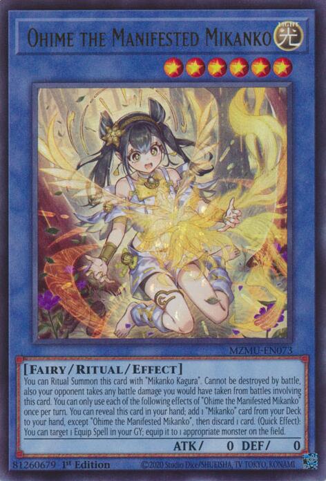 Ohime the Manifested Mikanko [MZMU-EN073] Ultra Rare | Exor Games Dartmouth