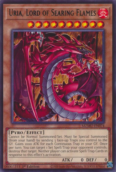 Uria, Lord of Searing Flames [MZMU-EN074] Rare | Exor Games Dartmouth
