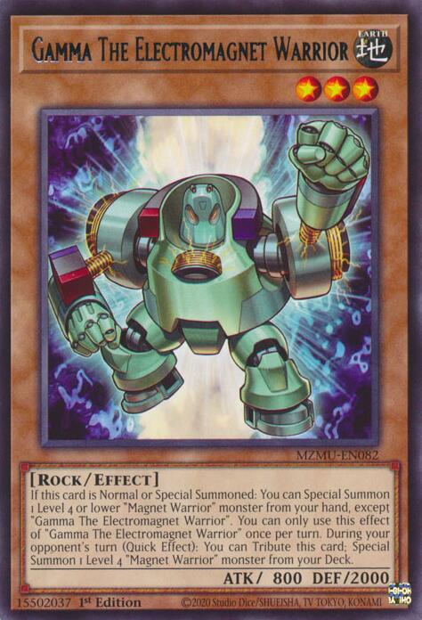 Gamma The Electromagnet Warrior [MZMU-EN082] Rare | Exor Games Dartmouth