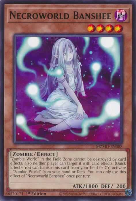 Necroworld Banshee [MZMU-EN088] Rare | Exor Games Dartmouth