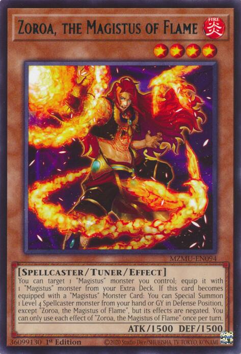 Zoroa, the Magistus of Flame [MZMU-EN094] Rare | Exor Games Dartmouth
