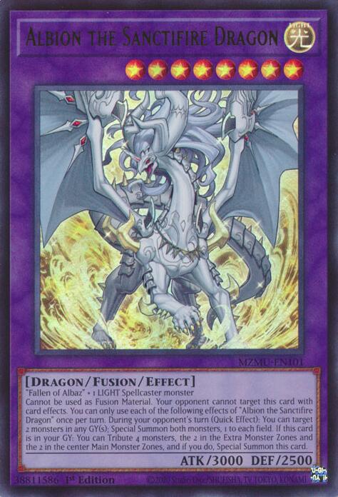 Albion the Sanctifire Dragon [MZMU-EN101] Ultra Rare | Exor Games Dartmouth