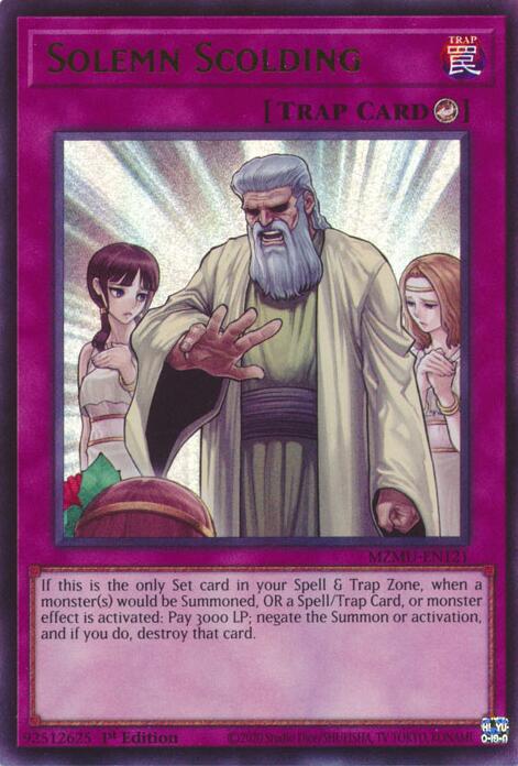 Solemn Scolding [MZMU-EN121] Ultra Rare | Exor Games Dartmouth