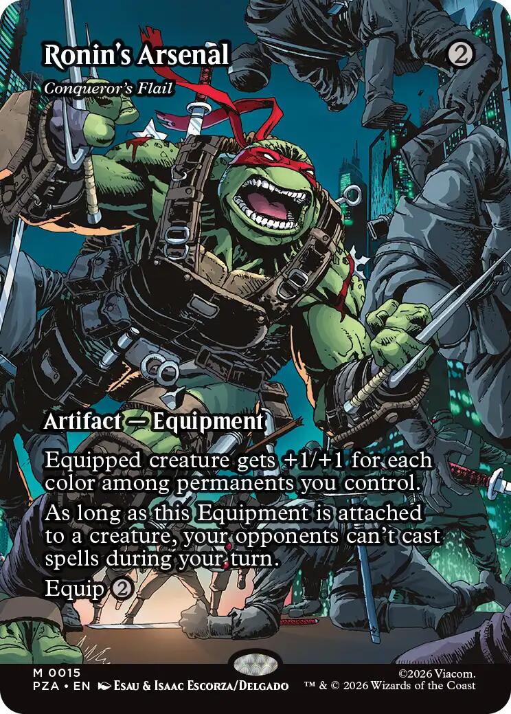 Ronin's Arsenal - Conqueror's Flail (Borderless) [Teenage Mutant Ninja Turtles Eternal-Legal] | Exor Games Dartmouth