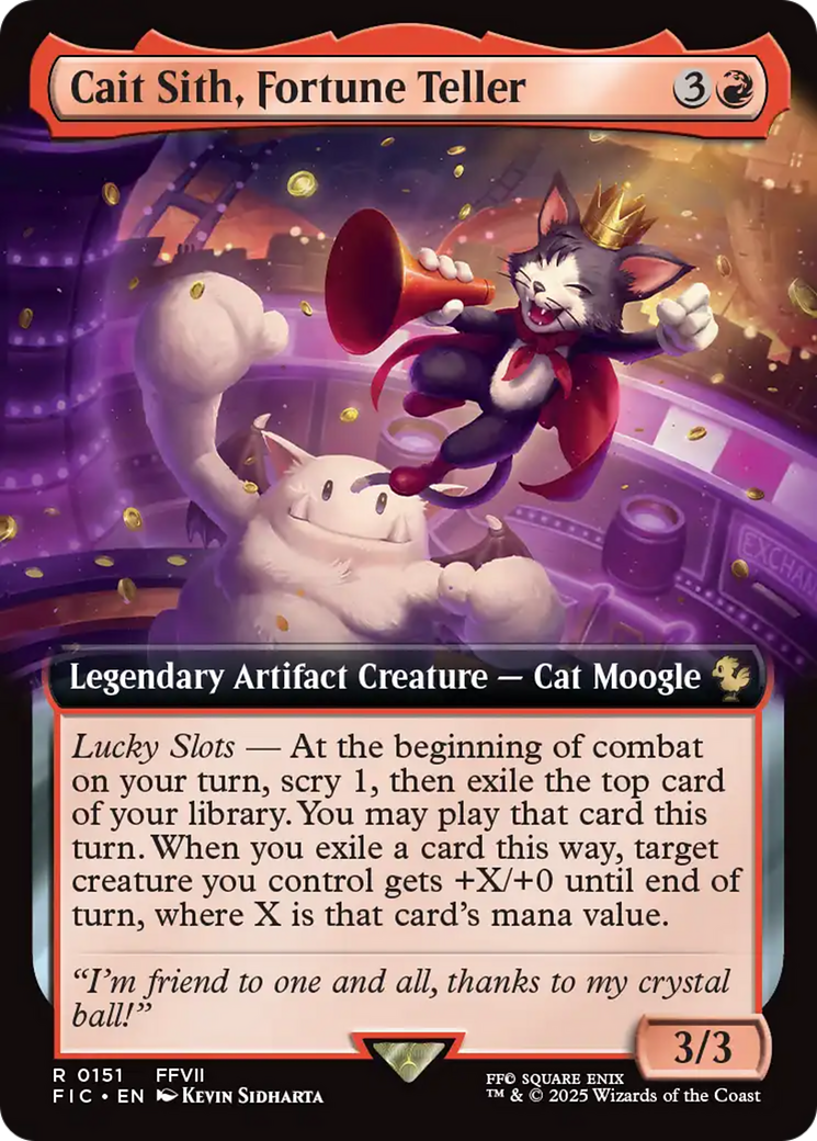 Cait Sith, Fortune Teller (Extended Art) [FINAL FANTASY Commander] | Exor Games Dartmouth