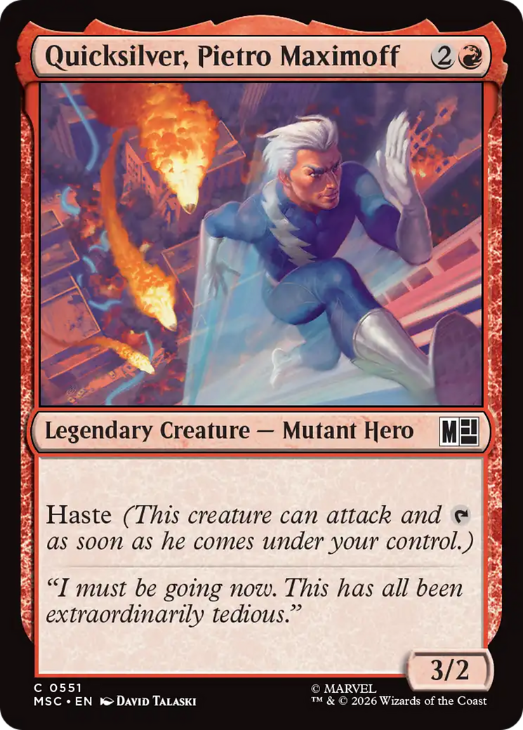 Quicksilver, Pietro Maximoff (0551) [Marvel Super Heroes Commander] | Exor Games Dartmouth