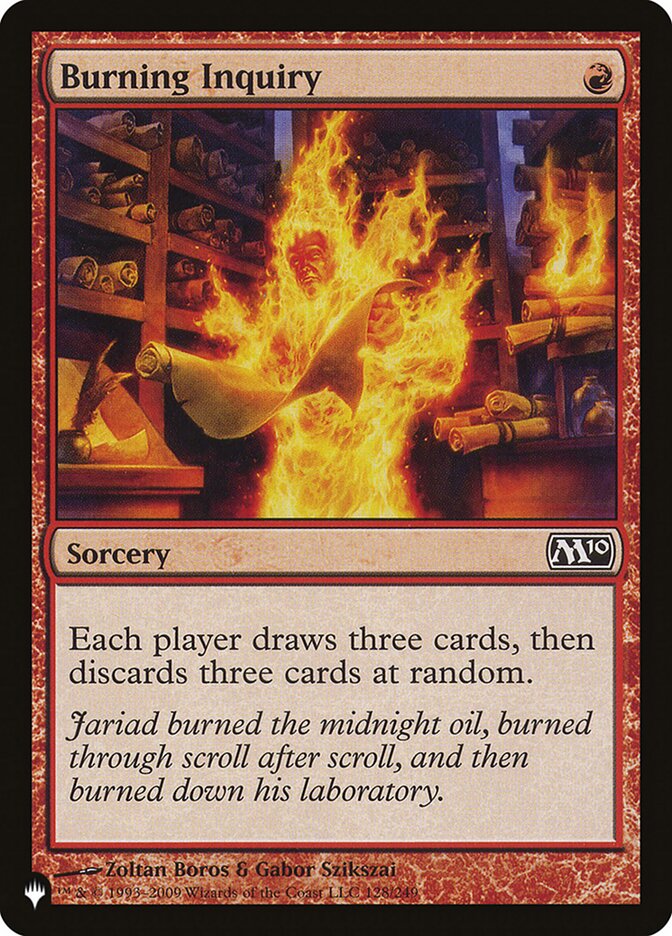 Burning Inquiry [The List] | Exor Games Dartmouth