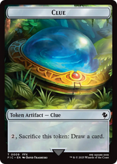 Clue // Treasure Double-Sided Token [FINAL FANTASY Commander Tokens] | Exor Games Dartmouth