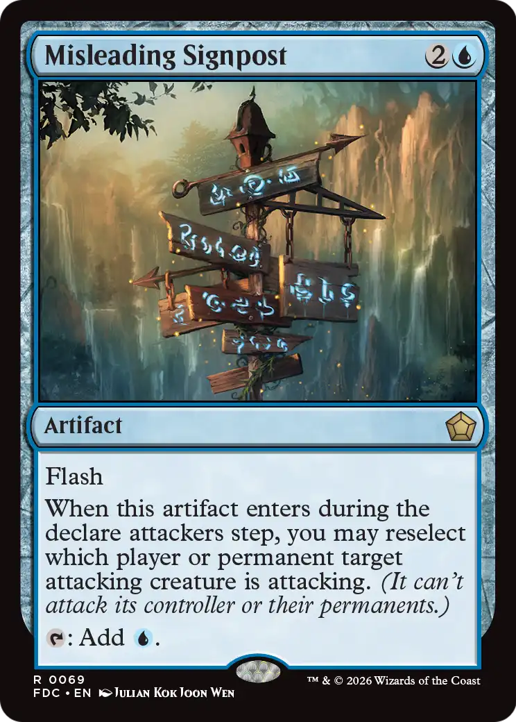 Misleading Signpost [Foundations Commander] | Exor Games Dartmouth