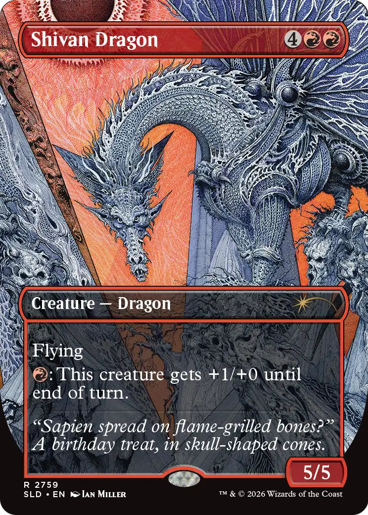 Shivan Dragon (2759) [Secret Lair Drop Series] | Exor Games Dartmouth