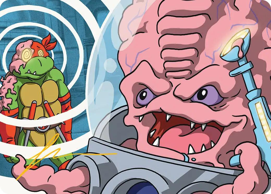 Krang, Master Mind Art Card (25/54) (Gold-Stamped Signature) [Teenage Mutant Ninja Turtles Art Series] | Exor Games Dartmouth