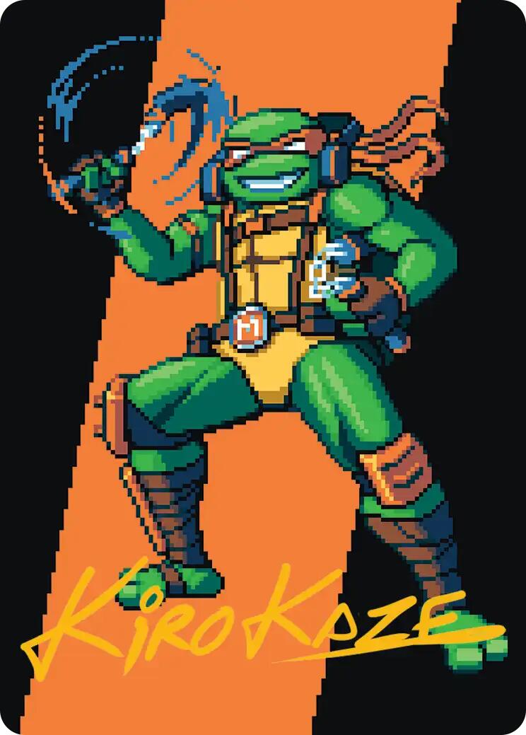 Michelangelo, the Heart Art Card (Gold-Stamped Signature) [Teenage Mutant Ninja Turtles Art Series] | Exor Games Dartmouth