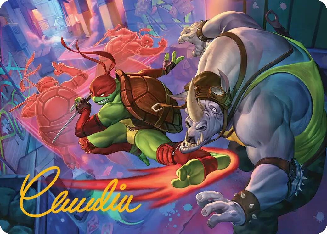 Super Combo Art Card (Gold-Stamped Signature) [Teenage Mutant Ninja Turtles Art Series] | Exor Games Dartmouth