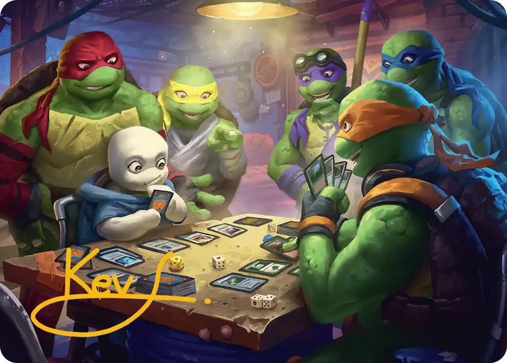 Lessons from Life Art Card (Gold-Stamped Signature) [Teenage Mutant Ninja Turtles Art Series] | Exor Games Dartmouth
