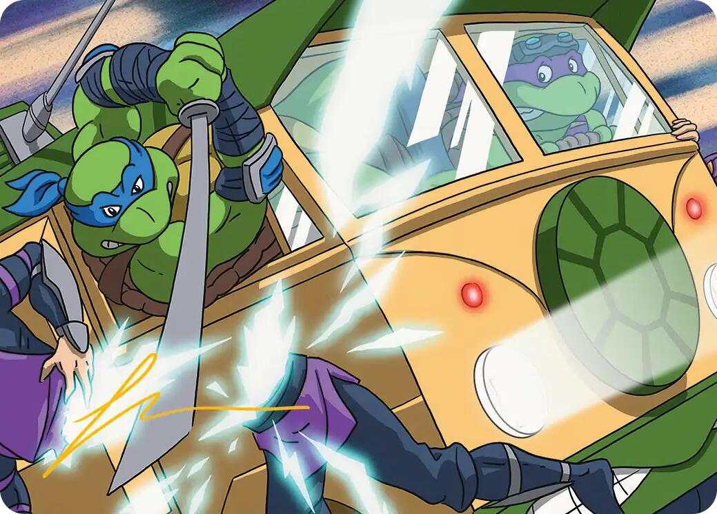 Don & Leo, Problem Solvers Art Card (Gold-Stamped Signature) [Teenage Mutant Ninja Turtles Art Series] | Exor Games Dartmouth