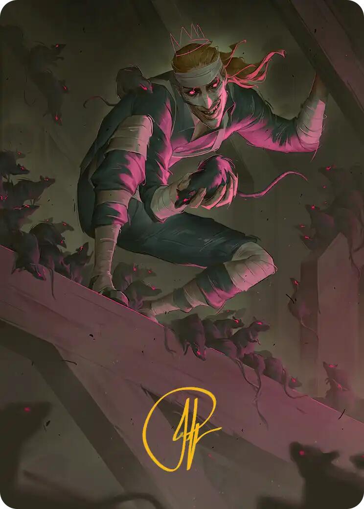 Rat King, the Chaosbringer Art Card (Gold-Stamped Signature) [Teenage Mutant Ninja Turtles Art Series] | Exor Games Dartmouth