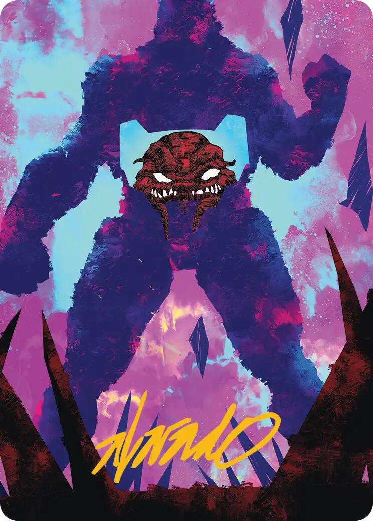 Krang, Utrom Warlord Art Card (Gold-Stamped Signature) [Teenage Mutant Ninja Turtles Art Series] | Exor Games Dartmouth