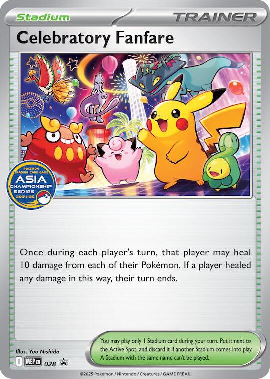 Celebratory Fanfare (028) (Asia Championship Series 24-25) [Mega Evolution Promo] | Exor Games Dartmouth