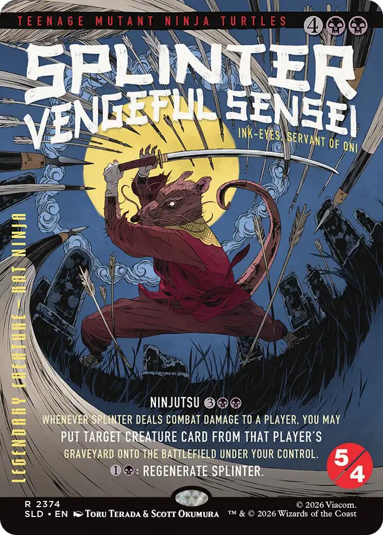 Splinter, Vengeful Sensei - Ink-Eyes, Servant of Oni [Secret Lair Drop Series] | Exor Games Dartmouth