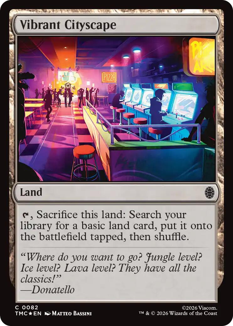 Vibrant Cityscape (Surge Foil) [Teenage Mutant Ninja Turtles Commander] | Exor Games Dartmouth
