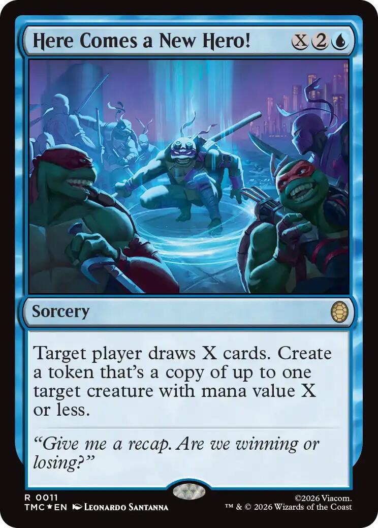 Here Comes a New Hero! (Surge Foil) [Teenage Mutant Ninja Turtles Commander] | Exor Games Dartmouth