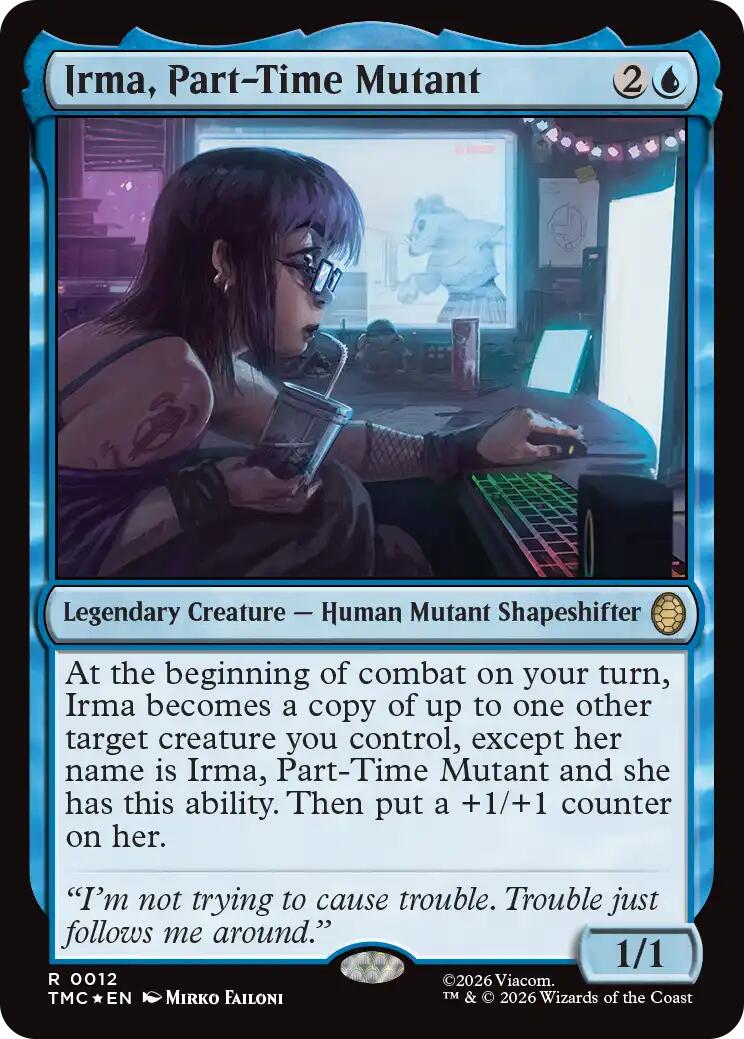 Irma, Part-Time Mutant (Surge Foil) [Teenage Mutant Ninja Turtles Commander] | Exor Games Dartmouth