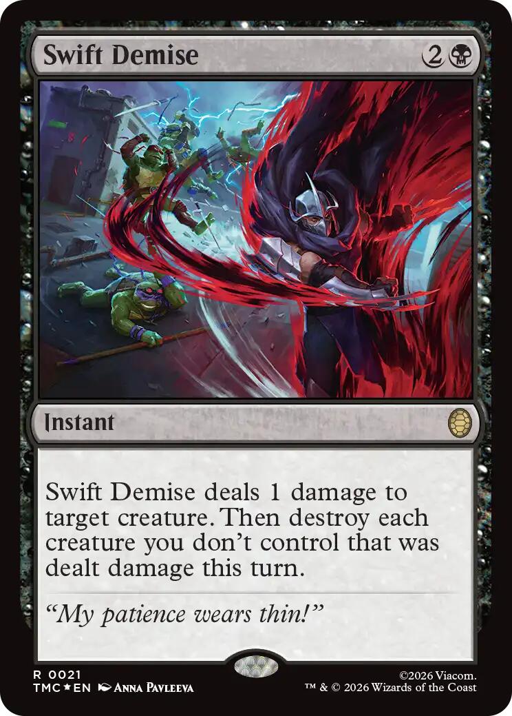 Swift Demise (Surge Foil) [Teenage Mutant Ninja Turtles Commander] | Exor Games Dartmouth