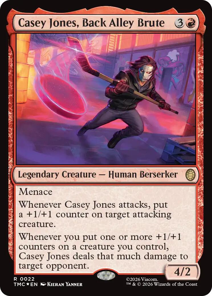 Casey Jones, Back Alley Brute (Surge Foil) [Teenage Mutant Ninja Turtles Commander] | Exor Games Dartmouth