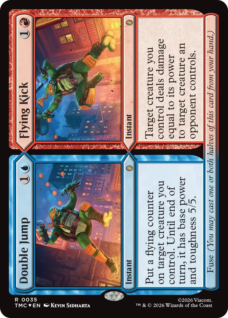 Double Jump // Flying Kick (Surge Foil) [Teenage Mutant Ninja Turtles Commander] | Exor Games Dartmouth