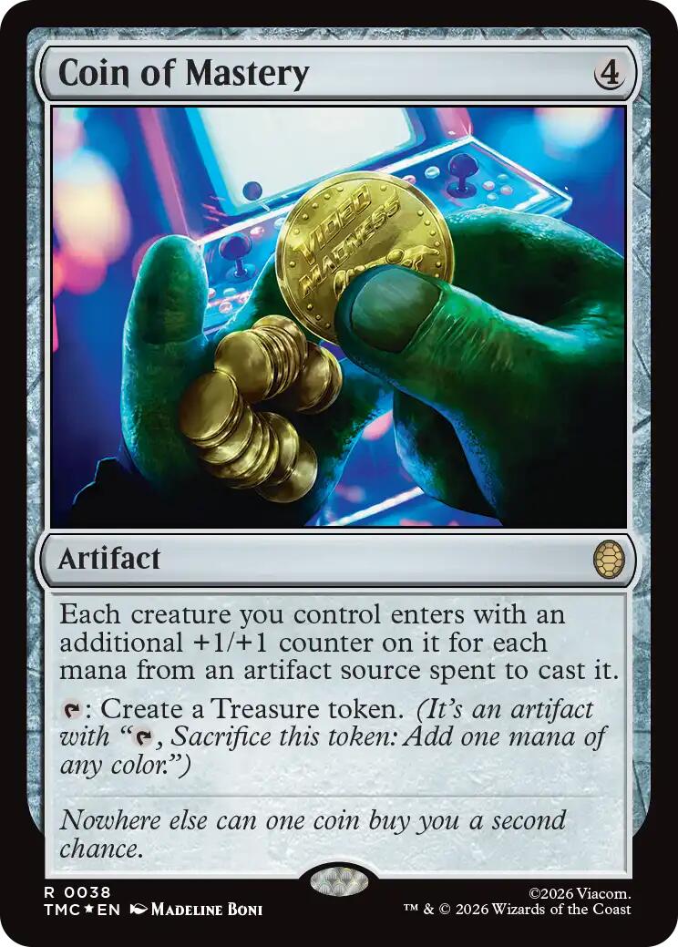 Coin of Mastery (Surge Foil) [Teenage Mutant Ninja Turtles Commander] | Exor Games Dartmouth