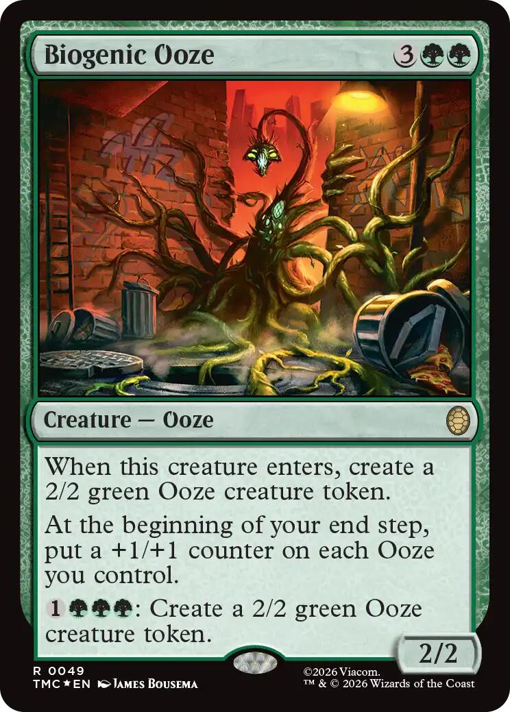 Biogenic Ooze (Surge Foil) [Teenage Mutant Ninja Turtles Commander] | Exor Games Dartmouth