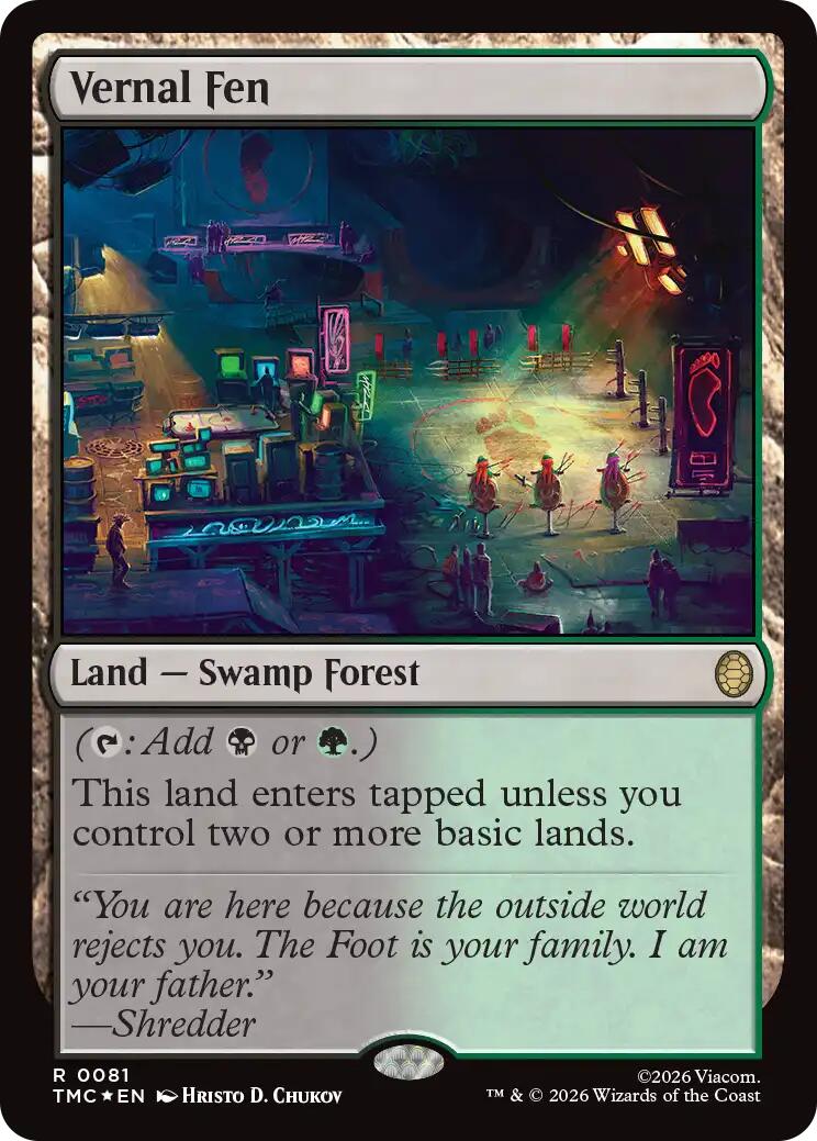 Vernal Fen (Surge Foil) [Teenage Mutant Ninja Turtles Commander] | Exor Games Dartmouth