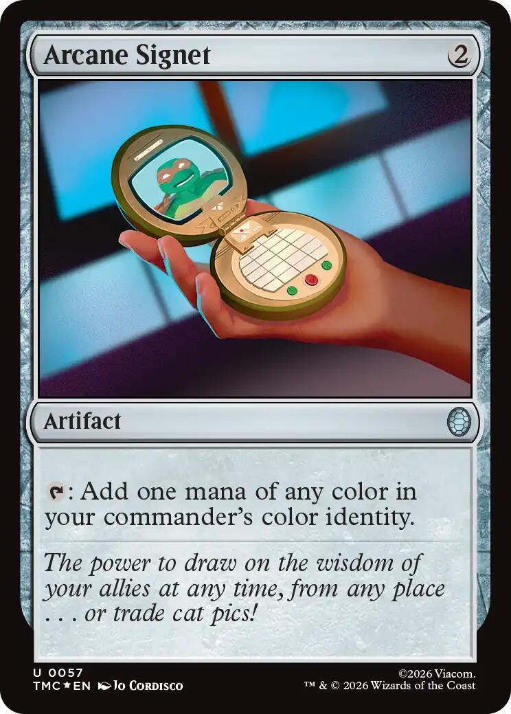 Arcane Signet (Surge Foil) [Teenage Mutant Ninja Turtles Commander] | Exor Games Dartmouth