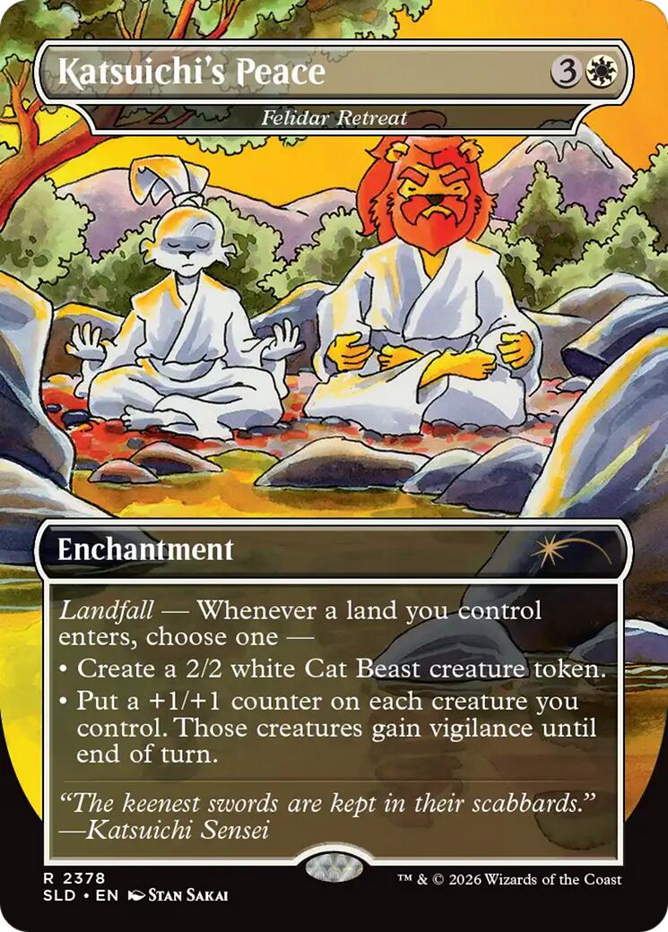 Katsuichi's Peace - Felidar Retreat [Secret Lair Drop Series] | Exor Games Dartmouth