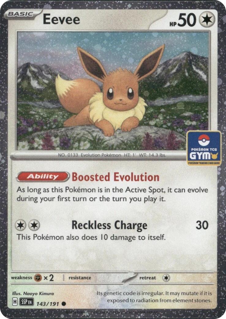 Eevee (143/191) (Southeast Asia Exclusive) [League & Championship Cards] | Exor Games Dartmouth