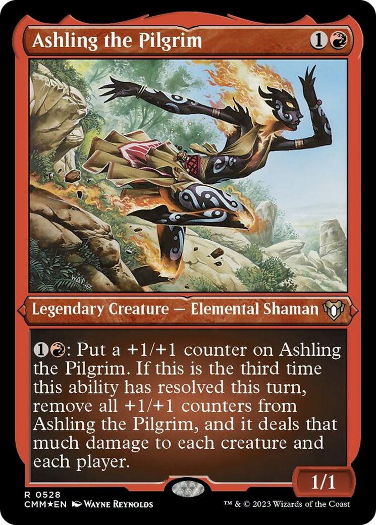 Ashling the Pilgrim (Foil Etched) [Commander Masters] | Exor Games Dartmouth