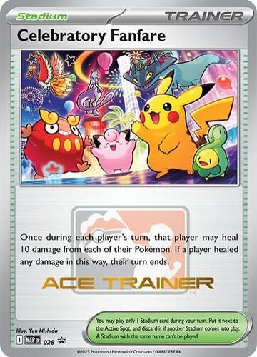 Celebratory Fanfare (028) (Ace Trainer) [Mega Evolution Promo] | Exor Games Dartmouth