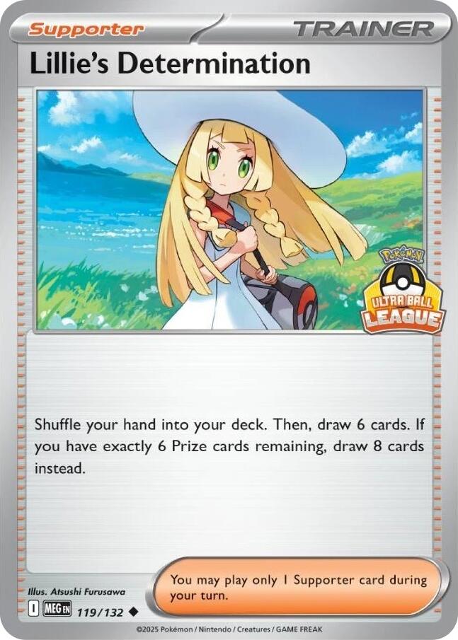 Lillie's Determination (119/132) (Ultra Ball League) [League & Championship Cards] | Exor Games Dartmouth