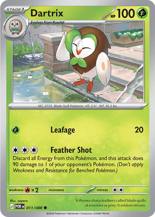 Dartrix (011/088) [Mega Evolution: Perfect Order] | Exor Games Dartmouth