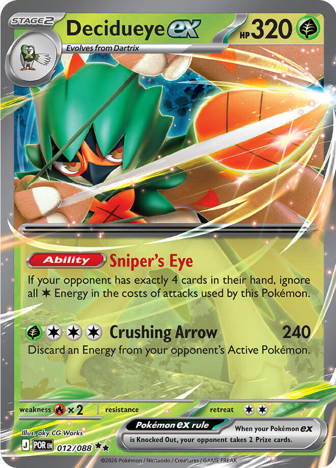 Decidueye ex (012/088) [Mega Evolution: Perfect Order] | Exor Games Dartmouth