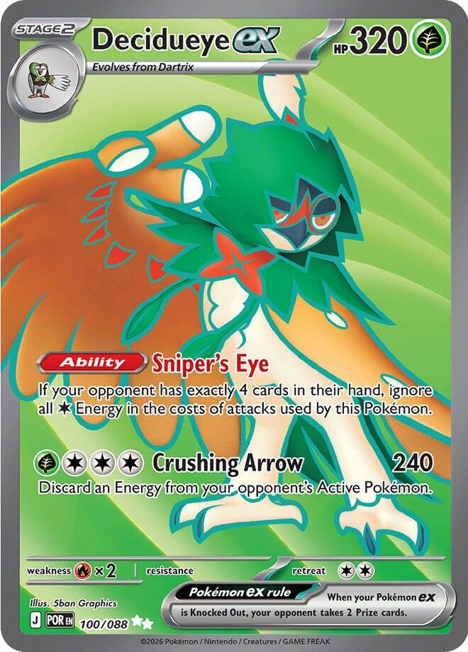 Decidueye ex (100/088) [Mega Evolution: Perfect Order] | Exor Games Dartmouth