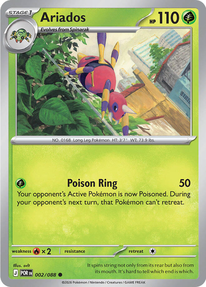 Ariados (002/088) [Mega Evolution: Perfect Order] | Exor Games Dartmouth
