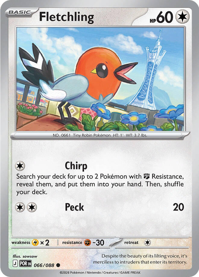 Fletchling (066/088) [Mega Evolution: Perfect Order] | Exor Games Dartmouth