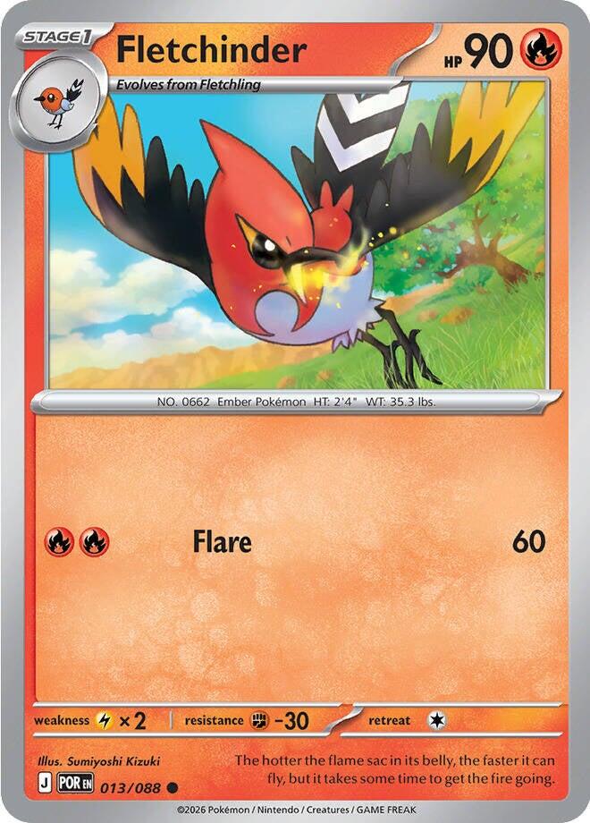 Fletchinder (013/088) [Mega Evolution: Perfect Order] | Exor Games Dartmouth