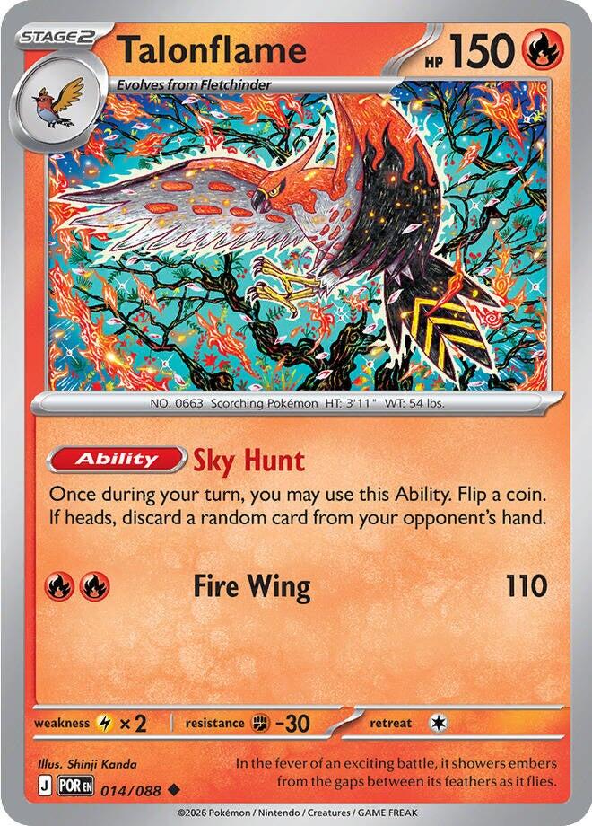 Talonflame (014/088) [Mega Evolution: Perfect Order] | Exor Games Dartmouth